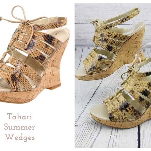 Tahari Shoes - Tahari Sunny Platform Wedges lace-up sandal 11